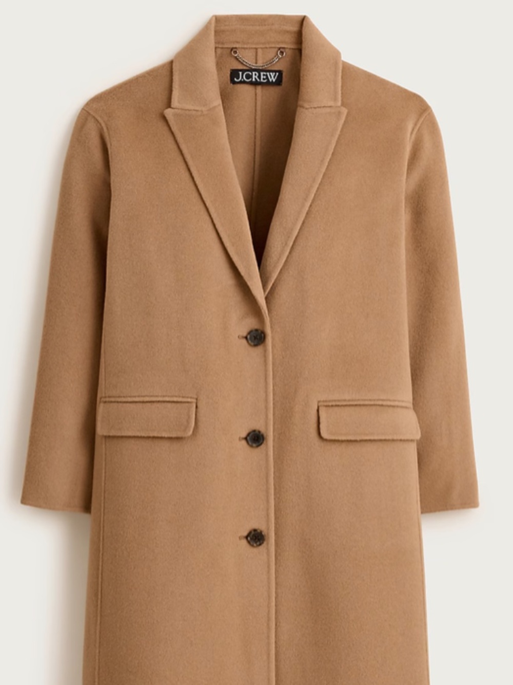 J. Crew Topcoat in Double Face | Dark Camel | Size 12